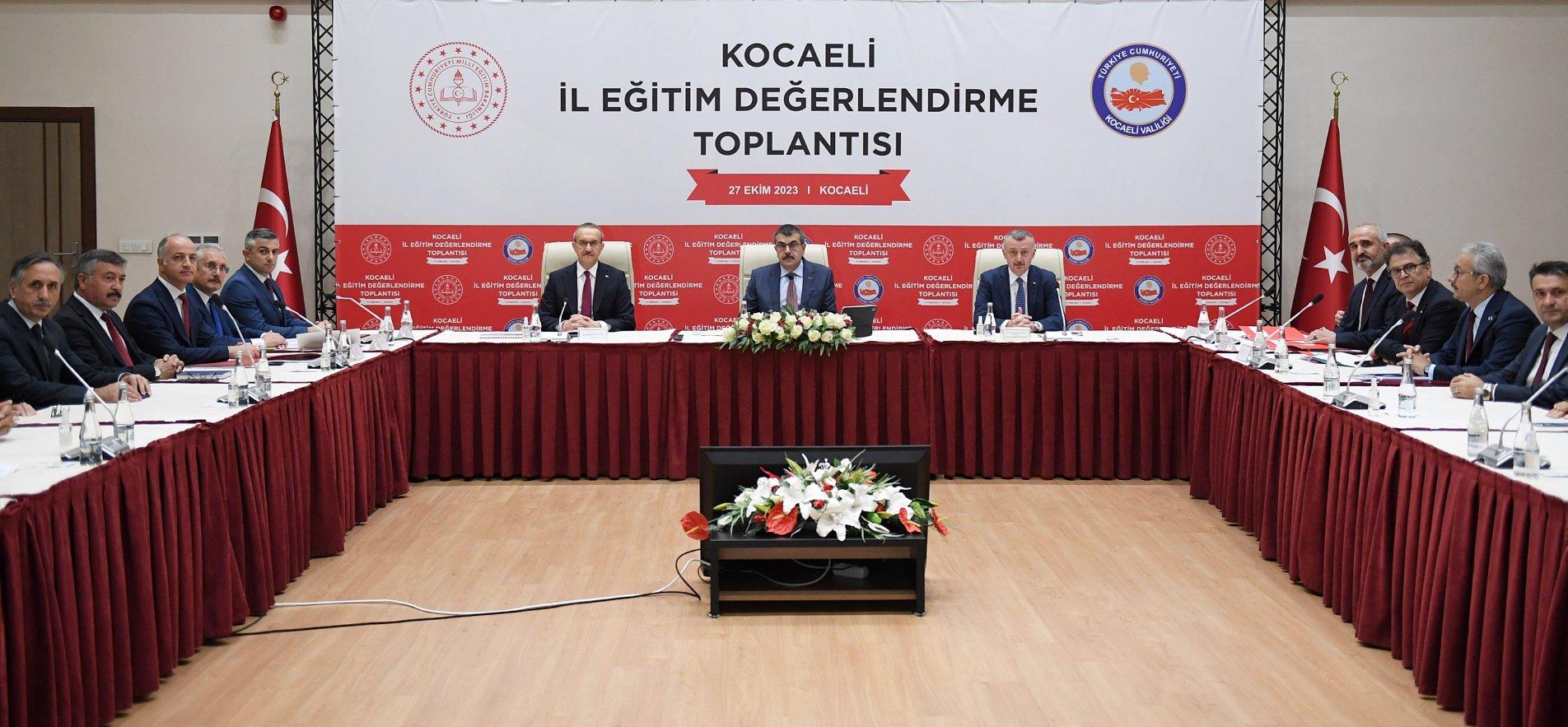 MINISTER TEKİN ATTENDS THE PROVINCIAL EVALUATION MEETING IN KOCAELİ